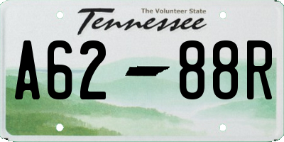 TN license plate A6288R