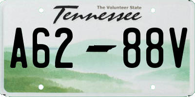 TN license plate A6288V