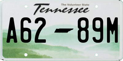 TN license plate A6289M