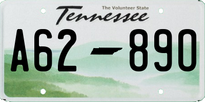 TN license plate A6289O