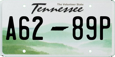 TN license plate A6289P