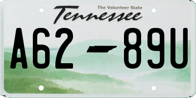 TN license plate A6289U