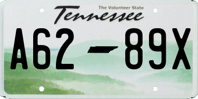 TN license plate A6289X
