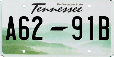 TN license plate A6291B