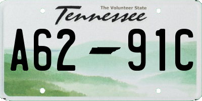 TN license plate A6291C