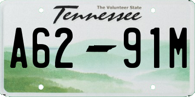 TN license plate A6291M