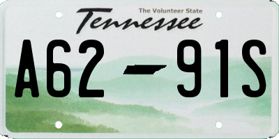 TN license plate A6291S