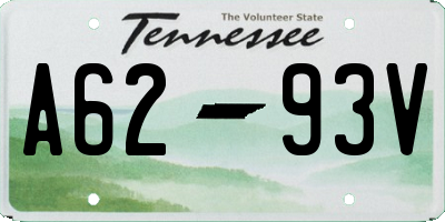 TN license plate A6293V