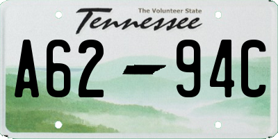 TN license plate A6294C