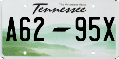 TN license plate A6295X