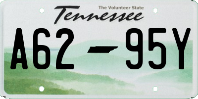 TN license plate A6295Y