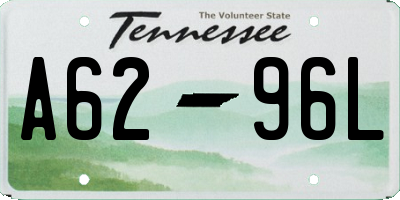 TN license plate A6296L