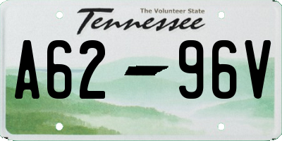 TN license plate A6296V