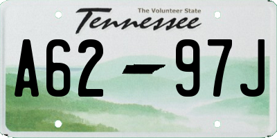 TN license plate A6297J