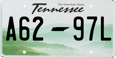 TN license plate A6297L