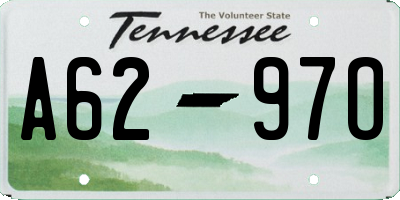 TN license plate A6297O