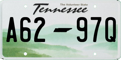 TN license plate A6297Q