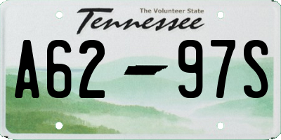 TN license plate A6297S