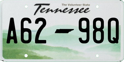 TN license plate A6298Q