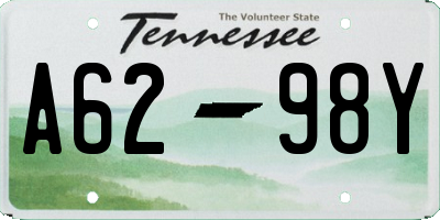 TN license plate A6298Y