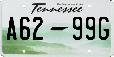 TN license plate A6299G