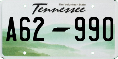 TN license plate A6299O