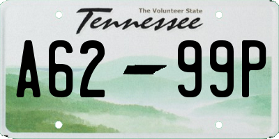 TN license plate A6299P