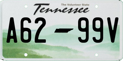 TN license plate A6299V