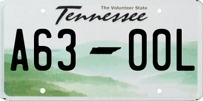 TN license plate A6300L