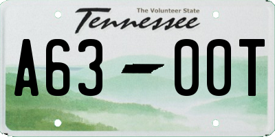 TN license plate A6300T