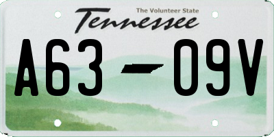 TN license plate A6309V