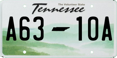 TN license plate A6310A