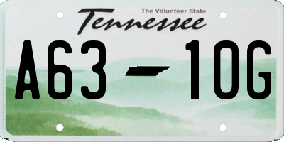 TN license plate A6310G