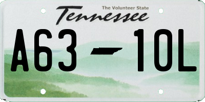 TN license plate A6310L