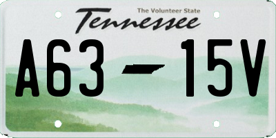 TN license plate A6315V