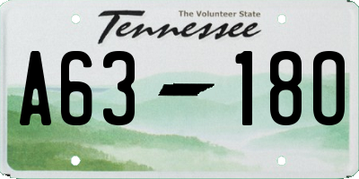 TN license plate A6318O
