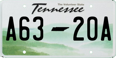 TN license plate A6320A
