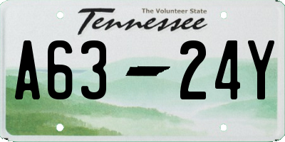 TN license plate A6324Y