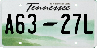 TN license plate A6327L