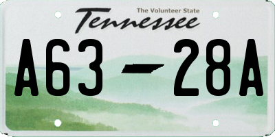TN license plate A6328A
