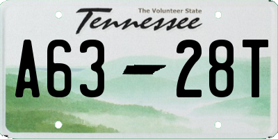 TN license plate A6328T