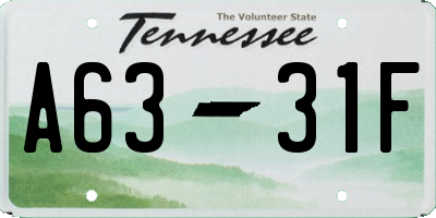 TN license plate A6331F