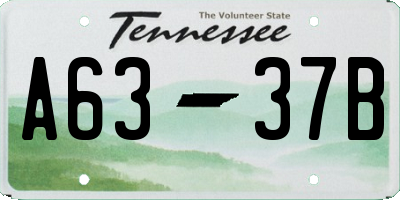 TN license plate A6337B