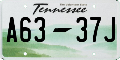 TN license plate A6337J