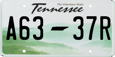 TN license plate A6337R