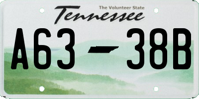 TN license plate A6338B