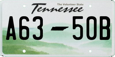 TN license plate A6350B
