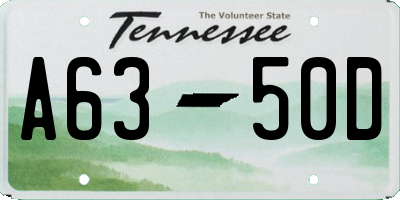TN license plate A6350D