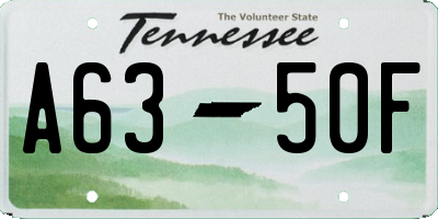 TN license plate A6350F