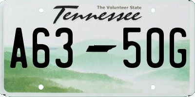 TN license plate A6350G
